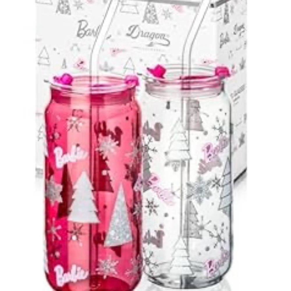 Barbie Pink and Clear Party Tumblers
